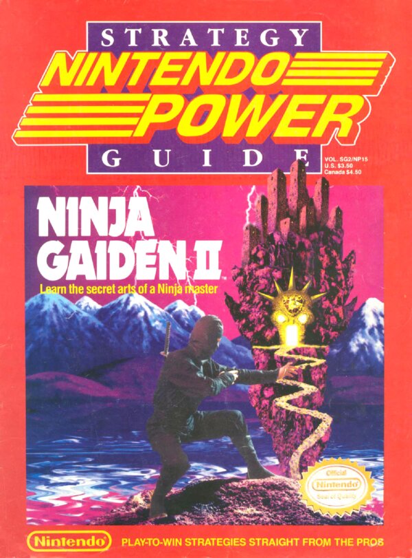 Nintendo Power Issue 015 (Ninja Gaiden 2 Strategy Guide 1990) cover